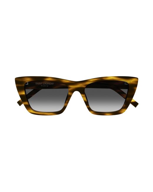 Saint Laurent Black Sl 276 Mica 042 Sunglasses Acetate Squared Normal Shaded