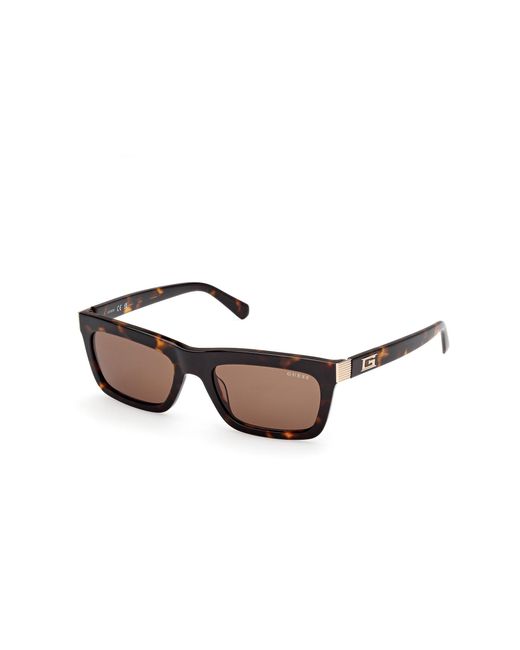Guess Black Gu00212 52E Sunglasses Acetate Squared Normal for men