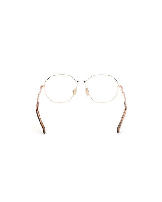 Max Mara Black Mm5207 033 Optical Frames Metal Geometric Normal