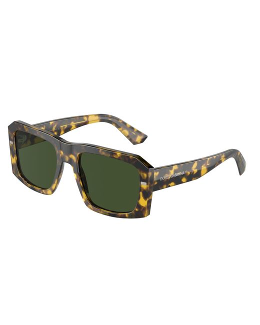 Dolce & Gabbana Green Dg4430 343371 Sunglasses Acetate Squared Normal for men