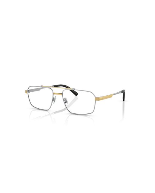 Dolce & Gabbana Black Dg1345 1313 Optical Frames Steel Transparent Squared Normal for men