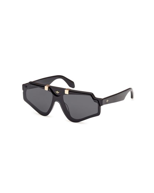 Adidas Black Or0113 01A Sunglasses Acetate Smoke Geometric Normal