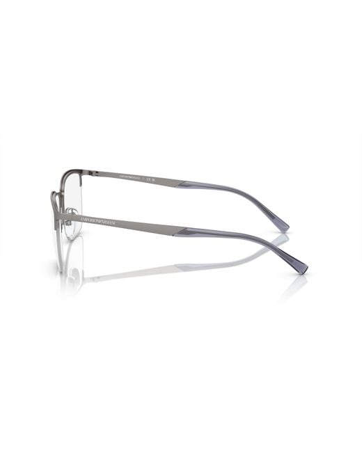 Emporio Armani Black Ea1151 3303 Optical Frames Metal Transparent Pillow Normal for men