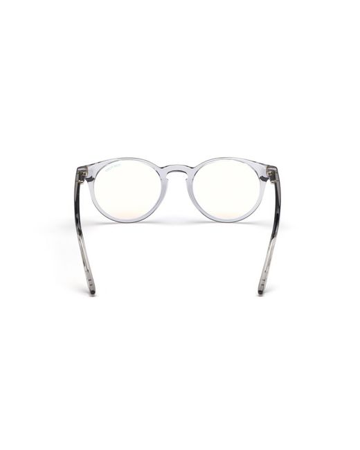Tom Ford Black Ft5557-B 020 Optical Frames Acetate Round Anti- Light