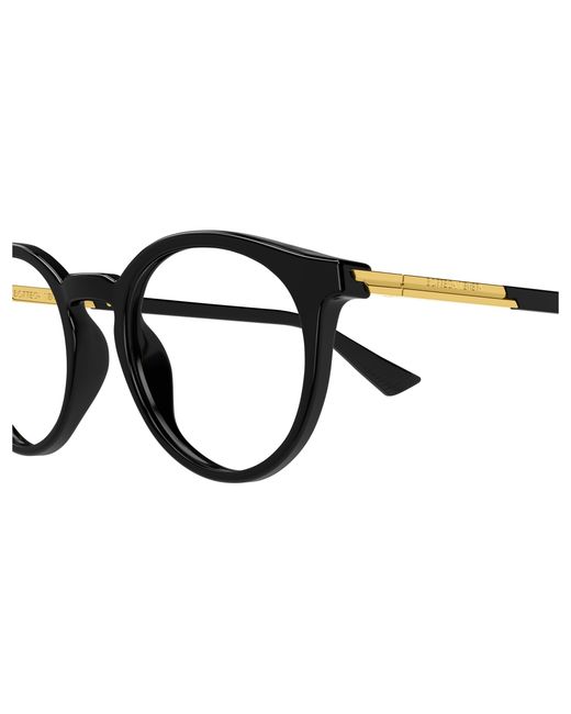 Bottega Veneta Black Bv1335Oa 003 Optical Frames Acetate Transparent Round