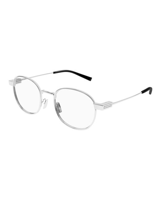 Saint Laurent Black Sl 785 001 Optical Frames Metal Transparent Round