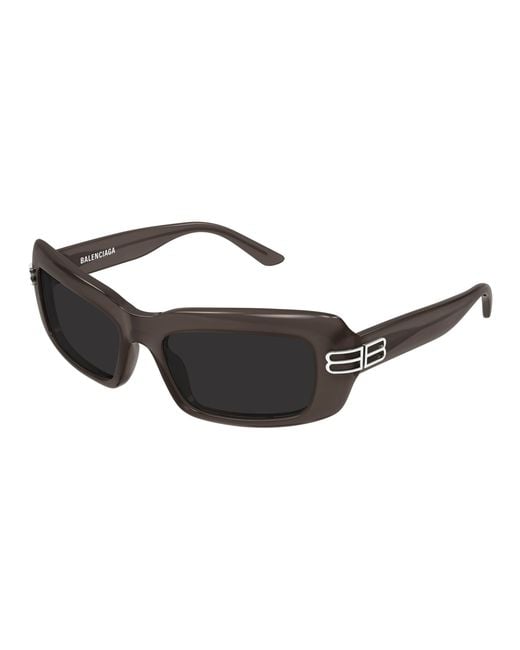 Balenciaga Black Bb0432S 005 Sunglasses Acetate Squared