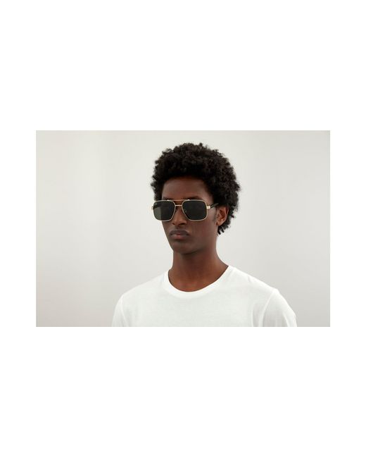 Gucci Black Gg0529S 001 Sunglasses Metal Pilot Normal for men