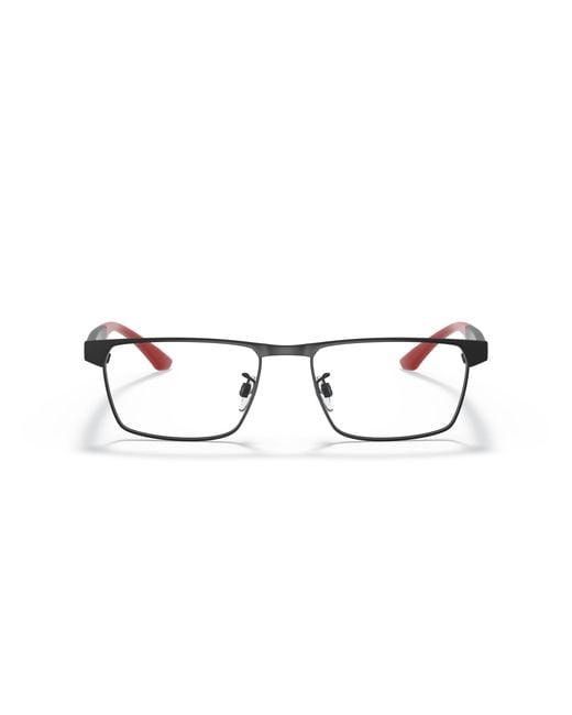 Emporio Armani Black Ea1124 3001 Optical Frames Metal Transparent Pillow Normal for men