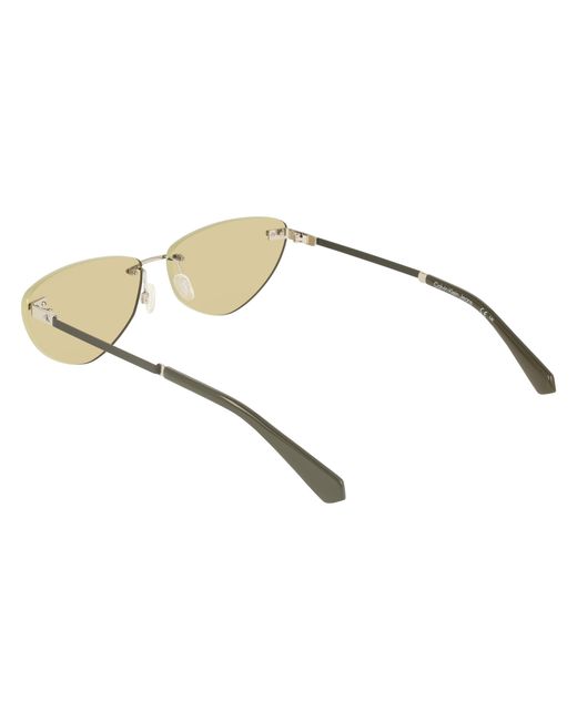 Calvin Klein Black Ckj25208S 045 Sunglasses Metal Cat Eye Normal