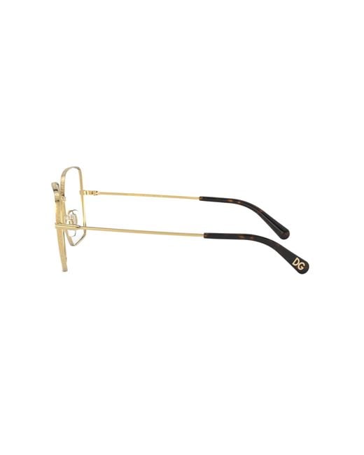 Dolce & Gabbana Black Dg1323 02 Optical Frames Metal Squared Normal