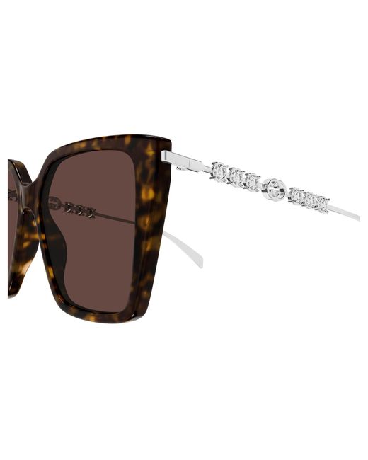 Gucci Black Gg1967S 003 Sunglasses Acetate Butterfly