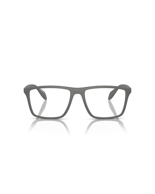 Emporio Armani Black Ea3230 5126 Optical Frames Injected Transparent Pillow Normal for men
