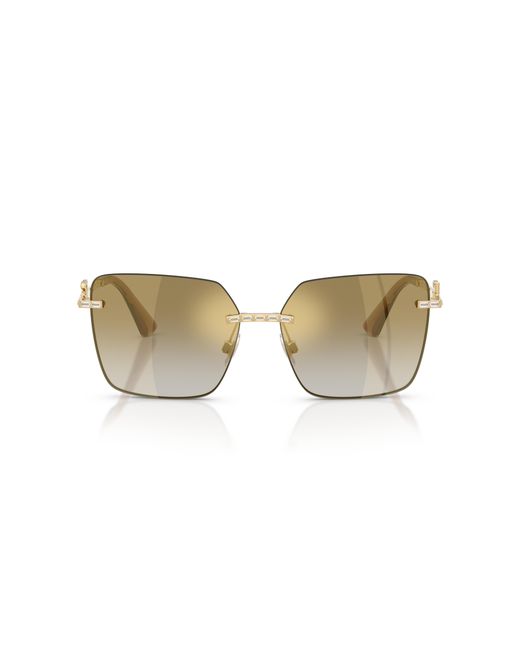 Dolce & Gabbana Black Dg2332B 02/6E Sunglasses Metal Squared Normal