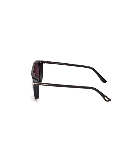 Tom Ford Black Ft1105 Lionel-02 01A Sunglasses Acetate Squared Normal for men