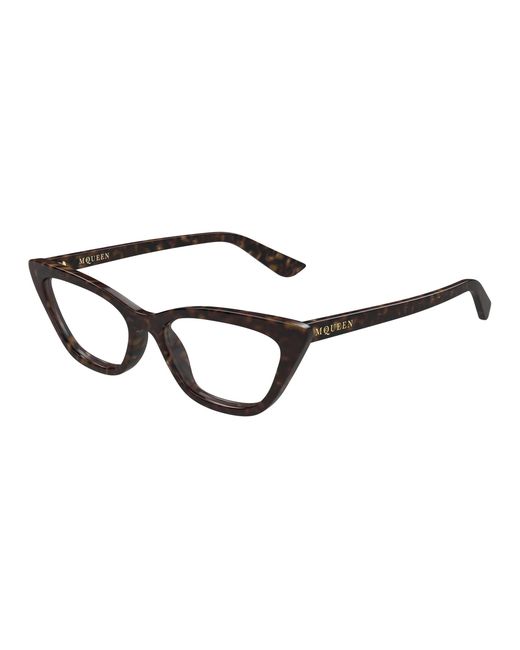 McQueen Black Am0560O 002 Optical Frames Acetate Transparent Cat Eye