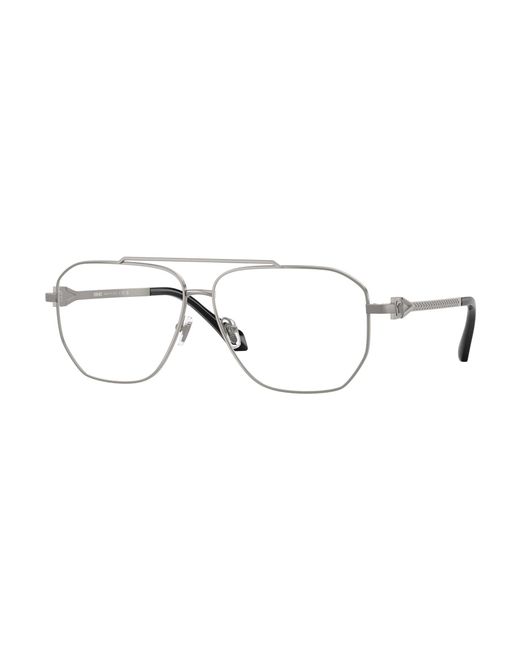 Versace Black Ve1307 1001 Optical Frames Metal Pilot Normal for men