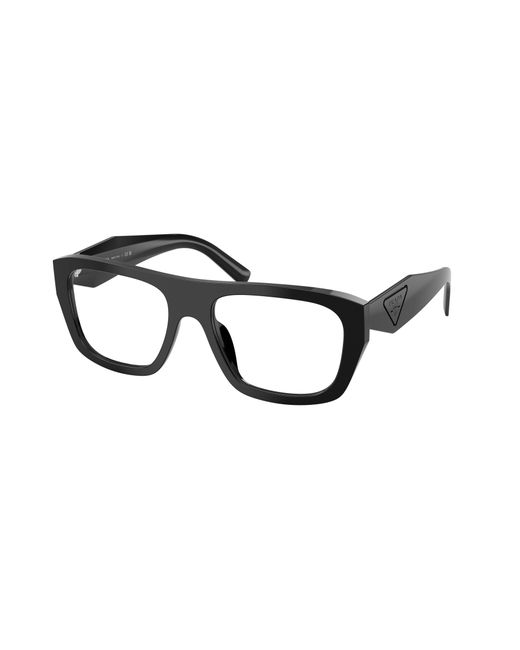 Prada Black Pr D07Vu 16K1O1 Optical Frames Acetate Transparent Squared Normal