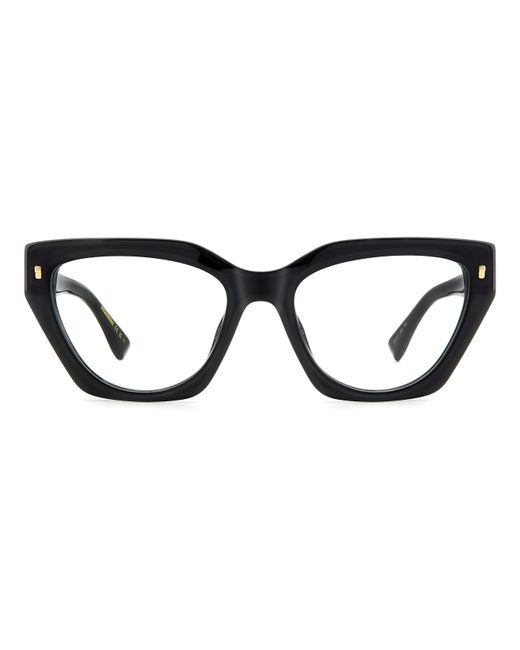 DSquared² Black D2 0117 807 Optical Frames Acetate Cat Eye
