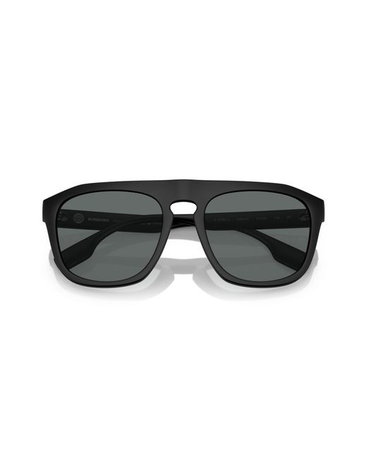 Burberry Black Be4396U Wren 346481 Sunglasses Injected Squared Polarized for men