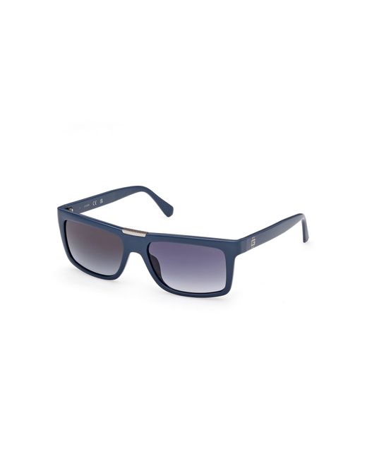 Guess Black Gu00274 90W Sunglasses Injected Squared Normal for men