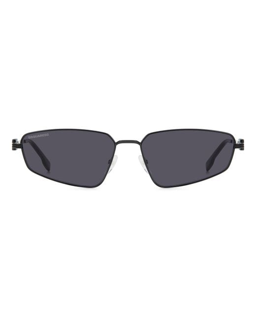 DSquared² Black Icon 0015/S 807/Ir Sunglasses Metal Geometric Normal for men