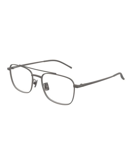Bottega Veneta Black Bv1425Oa 003 Optical Frames Titanium Transparent Squared