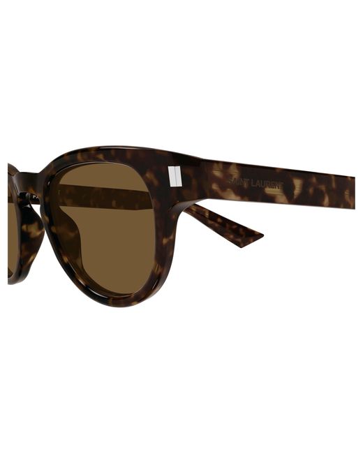 Saint Laurent Black Sl 876 006 Sunglasses Acetate Round for men