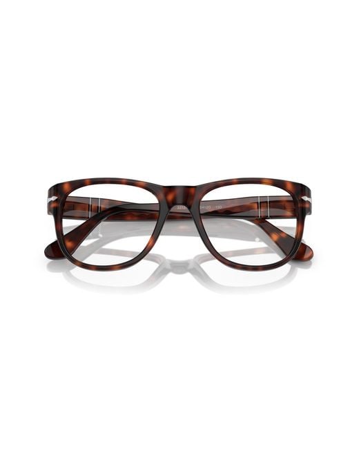 Persol Black Po3312V 24 Optical Frames Acetate Transparent Squared Normal