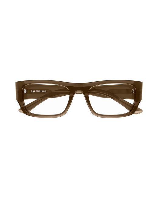 Balenciaga Black Bb0370O 004 Optical Frames Acetate Transparent Squared for men
