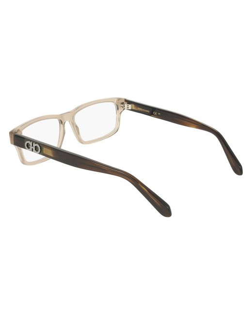 Ferragamo Black Sf3061 278 Optical Frames Acetate Squared Normal for men