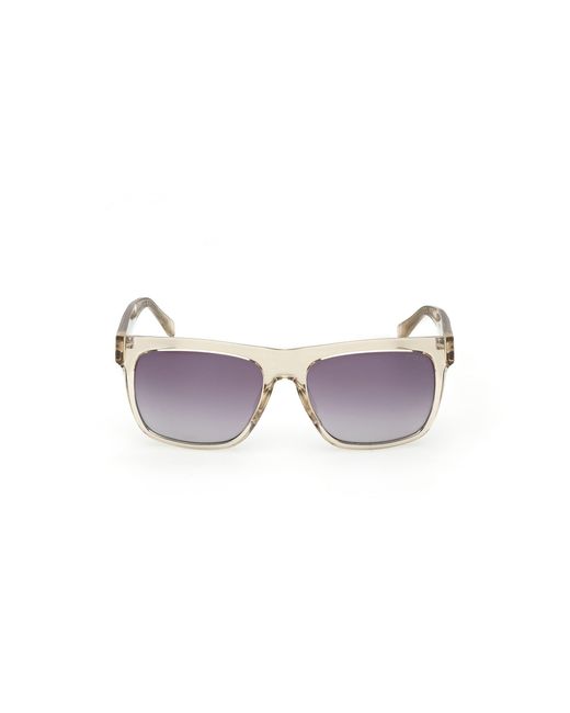 Guess Black Gu00222 57Z Sunglasses Injected Squared Normal for men