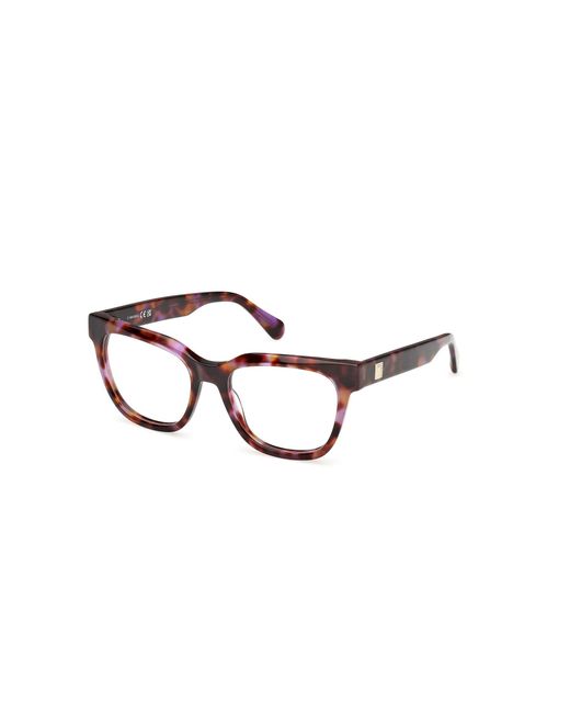 MAX&Co. Black Mo5187 055 Optical Frames Acetate Squared Normal
