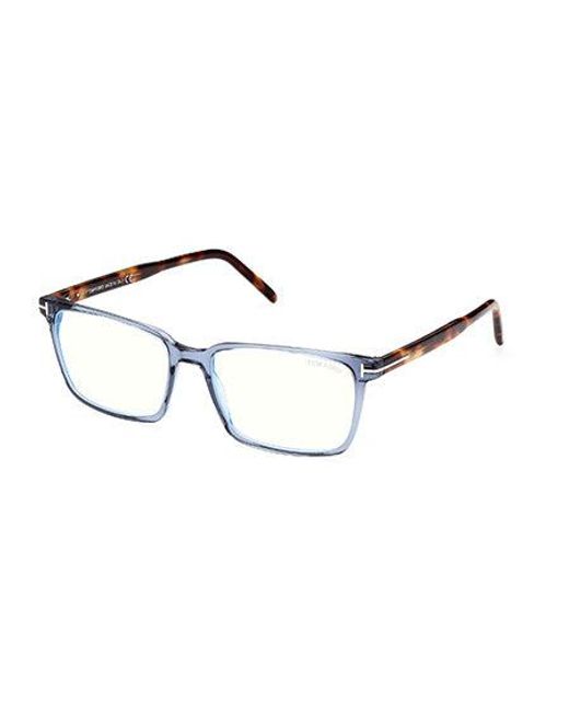 Tom Ford Black Ft5802-B 090 Optical Frames Acetate Squared Anti- Light for men