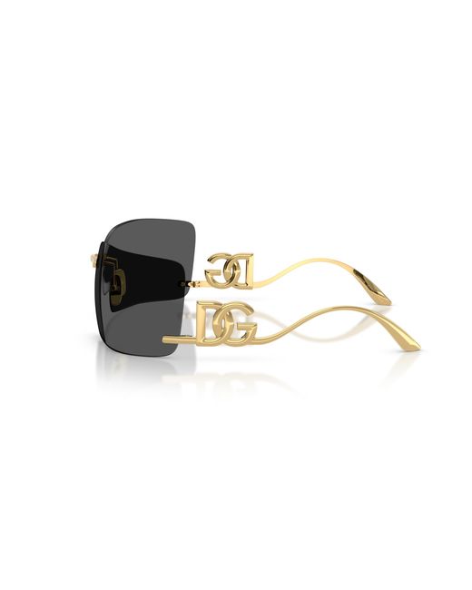 Dolce & Gabbana Black Dg2319 02/87 Sunglasses Metal Squared Normal