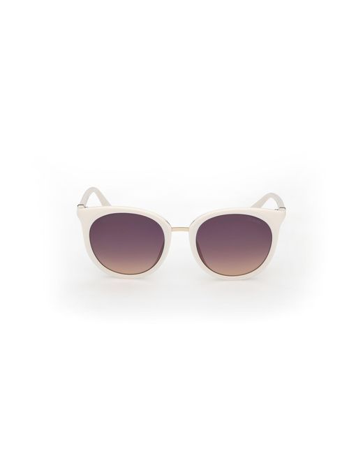 Guess Black Gu00282 21Z Sunglasses Injected Round Normal