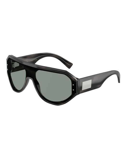 Dolce & Gabbana Black Dg4481 3440/1 Sunglasses Acetate Pilot Normal for men