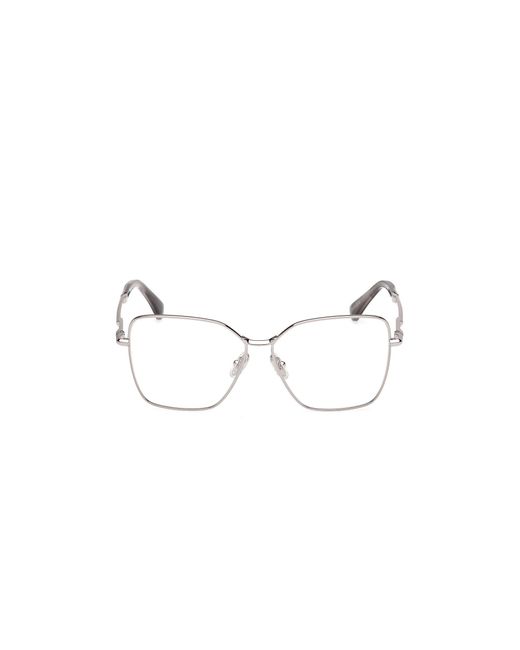 Max Mara Black Mm5187 014 Optical Frames Metal Round Normal