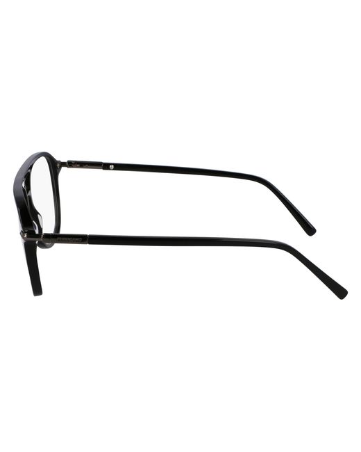 Ferragamo Black Sf3006 001 Optical Frames Acetate Squared Normal for men