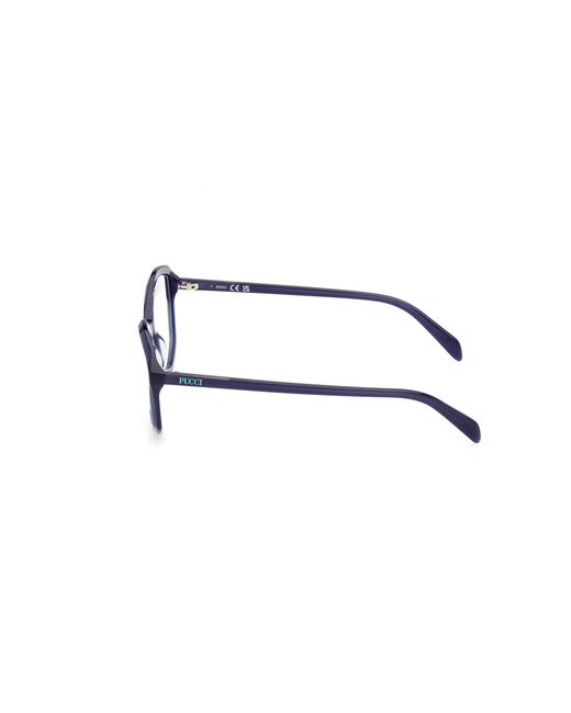 Emilio Pucci Black Ep5238 001 Optical Frames Acetate Geometric Normal