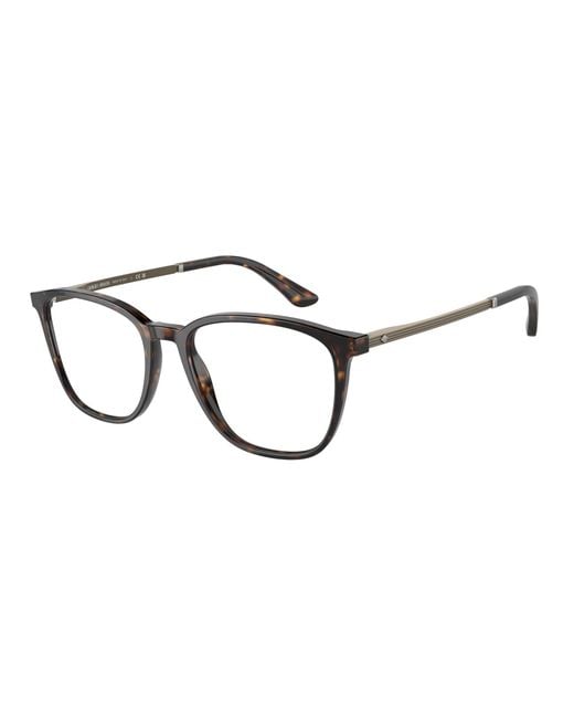 Giorgio Armani Black Ar7250 5026 Optical Frames Acetate Transparent Squared Normal for men