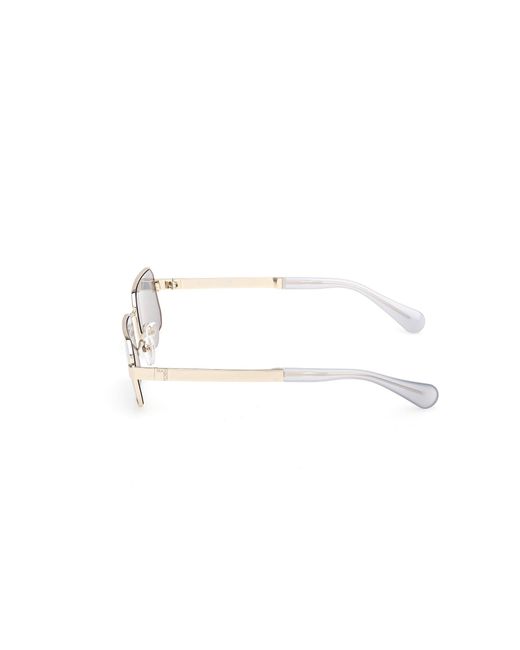 MAX&Co. Black Mo0140 32X Sunglasses Metal Squared Normal