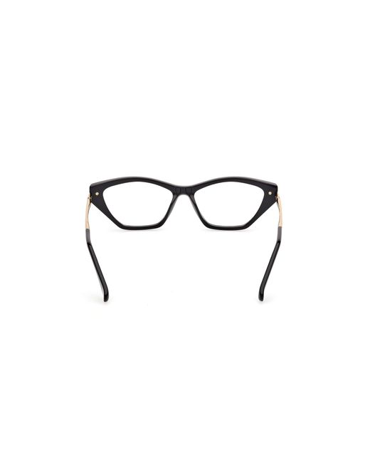 Max Mara Black Mm5176 001 Optical Frames Acetate Round Normal