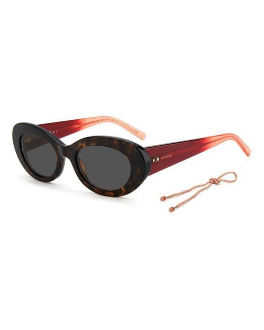 Missoni Black Mmi 0095/S 086/70 Sunglasses Acetate Round Normal