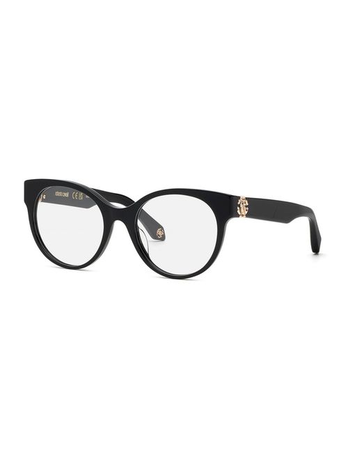 Roberto Cavalli Black Vrc027M 0700 Optical Frames Acetate Round
