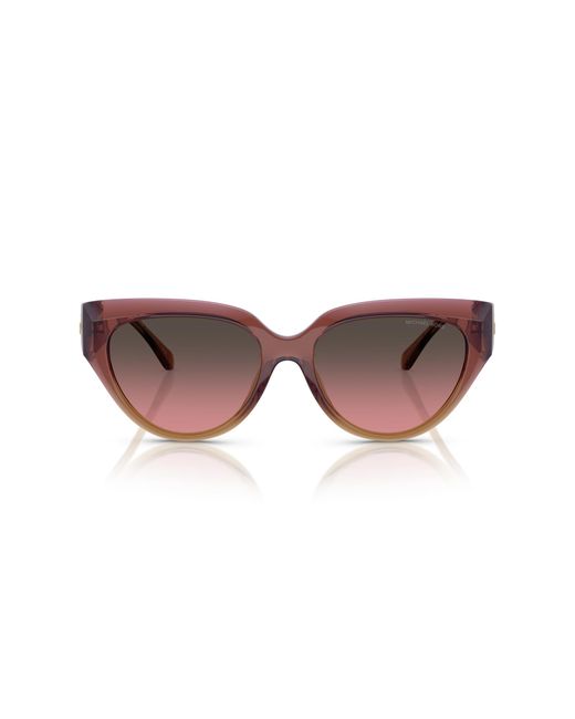 Michael Kors Black Mk2241U Boca Raton 325611 Sunglasses Injected Cat Eye Normal Shaded