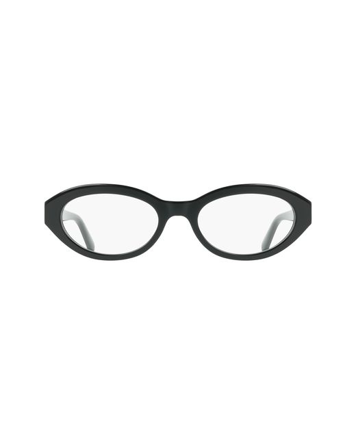 Ferragamo Black Sf3057 001 Optical Frames Acetate Round Normal