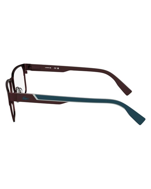 Lacoste Black L2306 601 Optical Frames Metal Squared Normal for men
