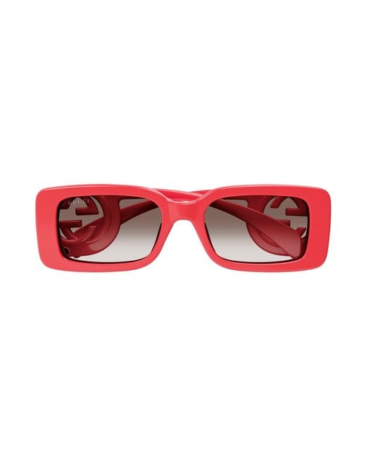 Gucci Gg1325S 005 Sunglasses Plastic Squared Shaded