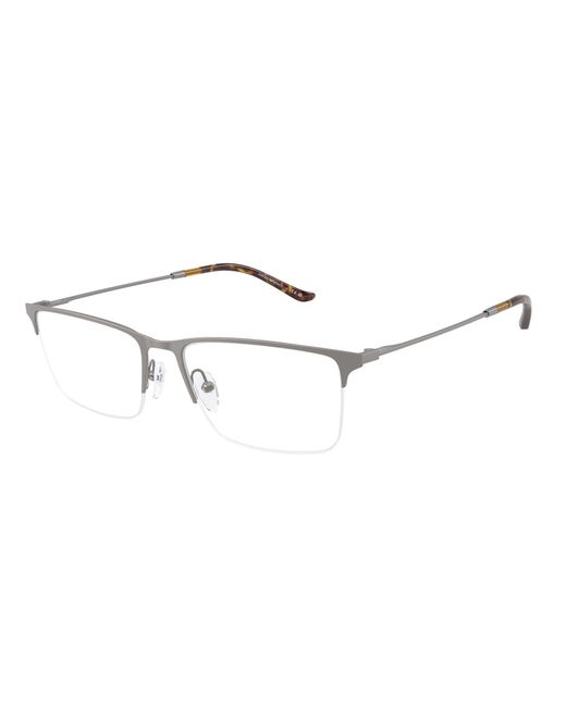 Emporio Armani Black Ea1171 3003 Optical Frames Metal Squared Normal for men